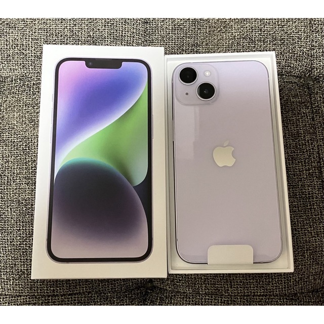 iPhone14本体128G パープルSIMフリー 日本初の toyotec.com