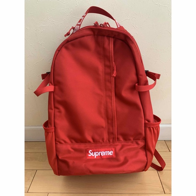 2018年 SS supreme ナイロンバックパック 赤