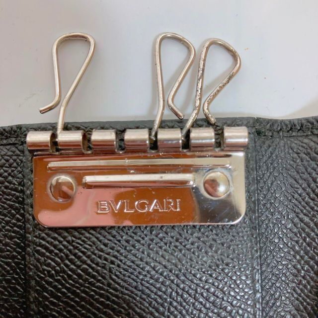 BVLGARI(ブルガリ)の3連　ブルガリ BVLGARI キーケース レザー ブラック メンズのファッション小物(キーケース)の商品写真