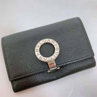 ブルガリ(BVLGARI)の3連　ブルガリ BVLGARI キーケース レザー ブラック(キーケース)