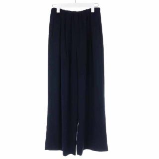 エンフォルドENFOLD今期今季完売プリーツワイドパンツネイビー38¥33000
