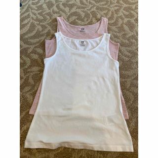 エイチアンドエム(H&M)の【新品・未着用】 H&M タンクトップ　2枚  サイズ150(Tシャツ/カットソー)