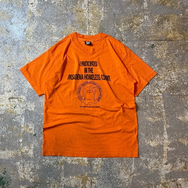 SCREEN STARS(スクリーンスターズ)の90s スクリーンスターズ tシャツ USA製 オレンジ 企業 バックプリント メンズのトップス(Tシャツ/カットソー(半袖/袖なし))の商品写真