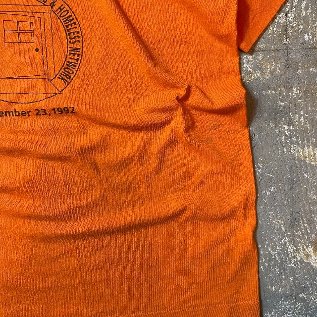SCREEN STARS(スクリーンスターズ)の90s スクリーンスターズ tシャツ USA製 オレンジ 企業 バックプリント メンズのトップス(Tシャツ/カットソー(半袖/袖なし))の商品写真