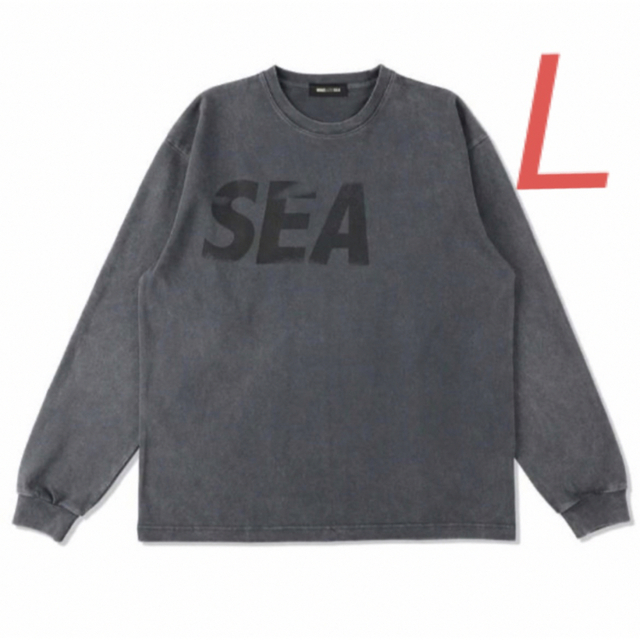 WIND AND SEA P-DYE L/S TEE CHARCOAL Lサイズ 特别免费送货 9000円