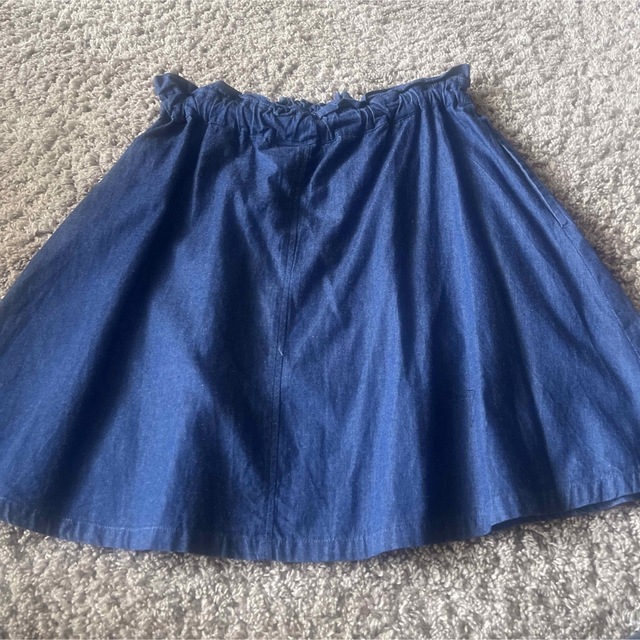 pom ponette(ポンポネット)のポンポネットジュニア　デニムスカート キッズ/ベビー/マタニティのキッズ服女の子用(90cm~)(スカート)の商品写真