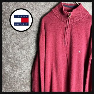 TOMMY HILFIGER   US古着トミーヒルフィガー ハーフジップ