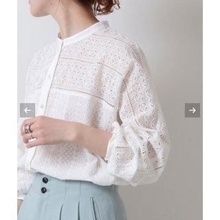 スピックアンドスパン(Spick & Span)のSpick and Span♡ブロイダーレースドルマンブラウス(シャツ/ブラウス(長袖/七分))