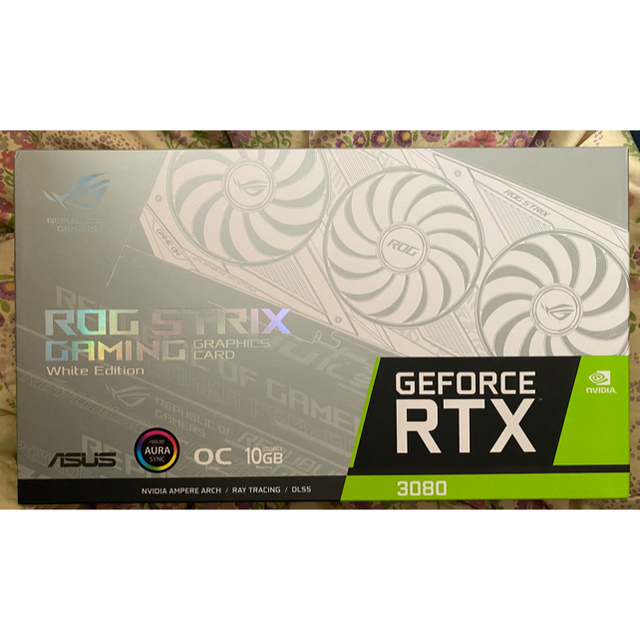 ROG STRIX RTX3080 OC 10GB White 非LHRスマホ/家電/カメラ