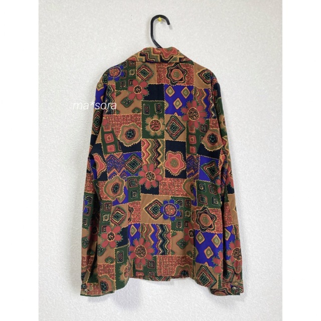 DEPT(デプト)のvintage オリエンタル 総柄 シャツ レディースのトップス(シャツ/ブラウス(長袖/七分))の商品写真