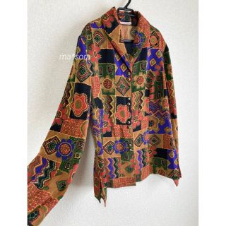 デプト(DEPT)のvintage オリエンタル 総柄 シャツ(シャツ/ブラウス(長袖/七分))