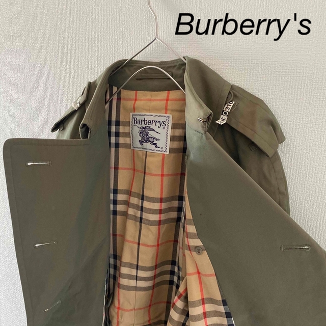 Burberry'sバーバリーズトレンチコートノバチェックlLメンズ長袖玉蟲