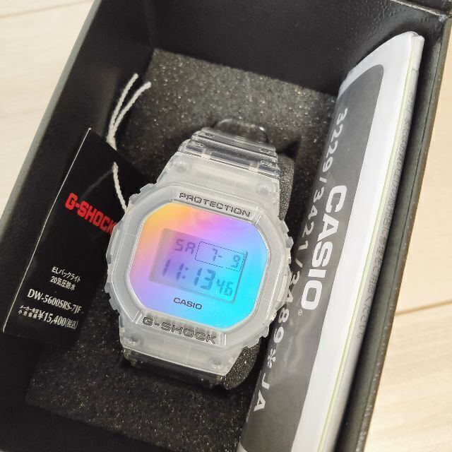 新品 G-SHOCK Gショック DW-5600SRS-7JF レインボー蒸着 オンライン
