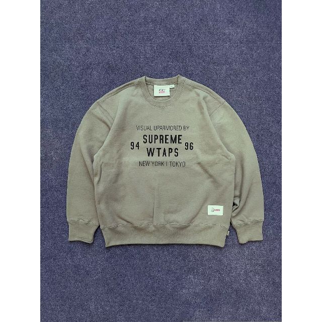 【新品未使用】Supreme wtaps Crewneck Olive