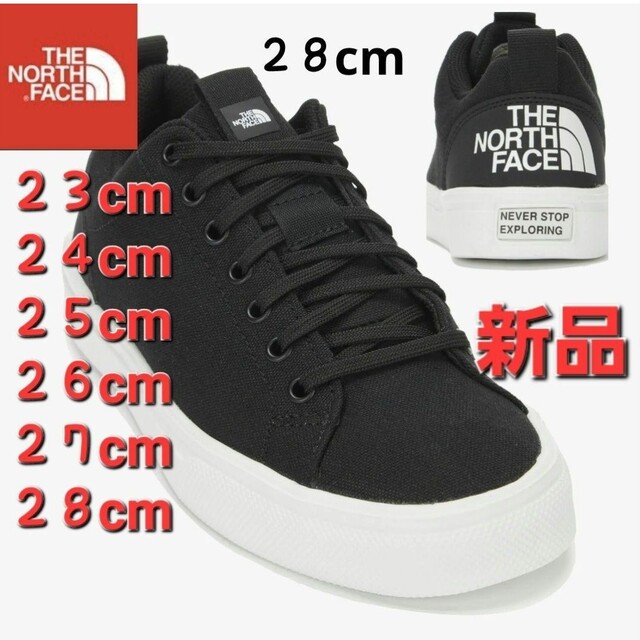 綿合成皮革裏側THE NORTH FACE　ノースフェイス　新品　キャンバススニーカー　２6