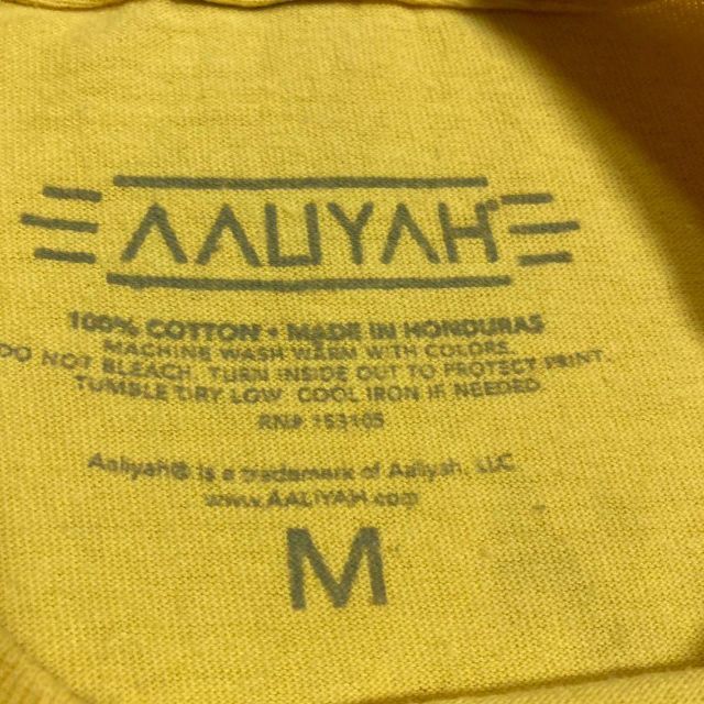 KAU AALIYAH 黄色 アリーヤ　アーティスト　バンド Tシャツ メンズのトップス(Tシャツ/カットソー(半袖/袖なし))の商品写真