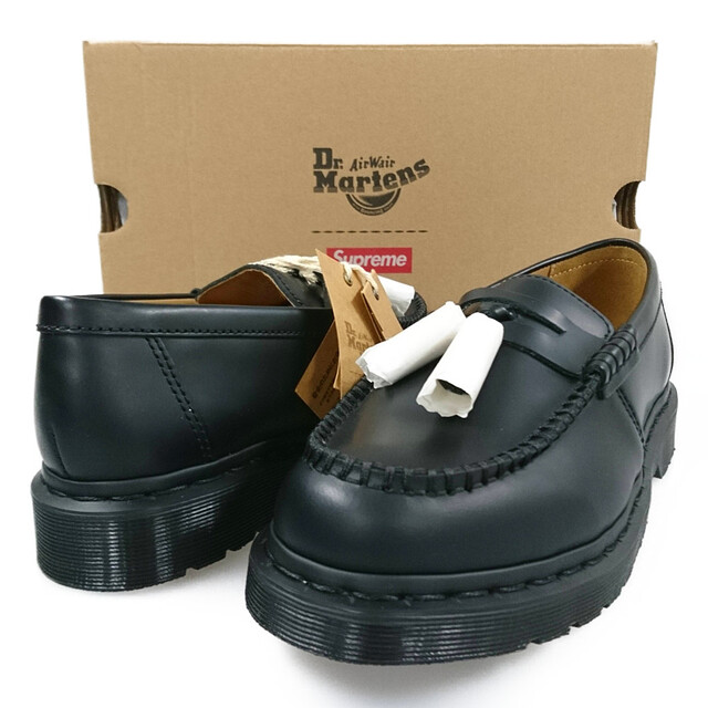 7JP靴サイズSUPREME×DR. MARTENS ドクターマーチン 23SS Penton Tassel Loafer ローファー シューズ ブラック サイズUS7=25cm 正規品 / 30786