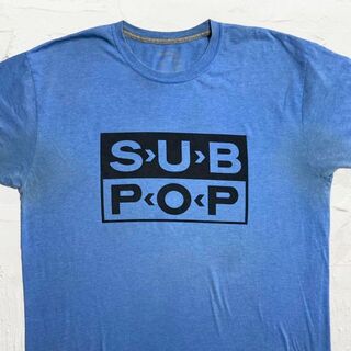KAT  ビンテージ   水色 SUBPOP　サブポップ　レコード Tシャツ(Tシャツ/カットソー(半袖/袖なし))