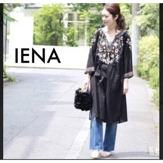 IENA エンブロイダリーワンピース