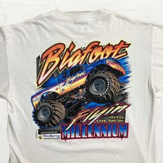 KAS ALSTYLE 90s  白 ビッグフット　四駆　レース Tシャツ(Tシャツ/カットソー(半袖/袖なし))