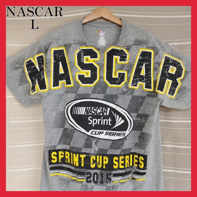 NASCAR ナスカー レーシングTシャツ 両面大判プリント レース デカロゴ