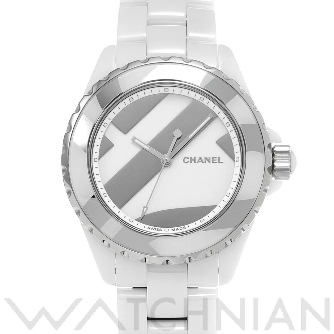 シャネル CHANEL H5582 ホワイト メンズ 腕時計