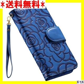 ４ iPhone 11 Pro ケース 手帳型 財布型 カ 用 ブルー 1442(モバイルケース/カバー)
