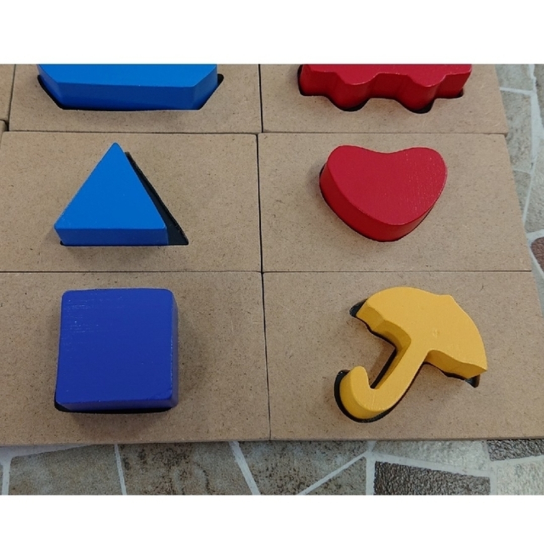 Kちゃん。様専用 木製知育パズル キッズ/ベビー/マタニティのおもちゃ(知育玩具)の商品写真
