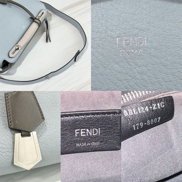 FENDI(フェンディ)の専用　フェンディ　バイザウェイ　ミディアム　ブルーグレー　ハンドバッグ　美品☆ レディースのバッグ(ハンドバッグ)の商品写真