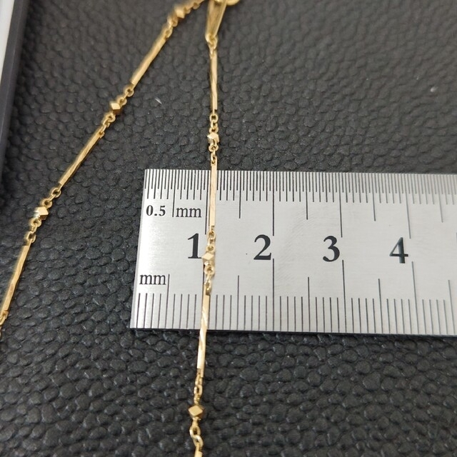 ギフト (L5-1)K18 ネックレス 切子 ホールマーク750 18金 | irai.co.id