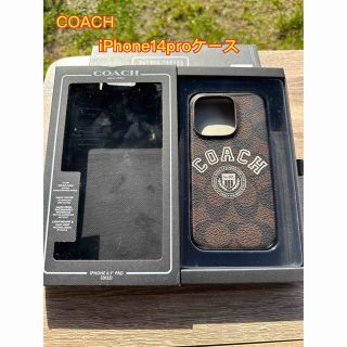 お値下げ！新品未使用　coach iPhone14pro ケース(iPhoneケース)