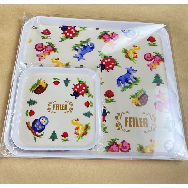 FEILER(フェイラー)のフェイラー●トレイセット●未使用品 インテリア/住まい/日用品のキッチン/食器(収納/キッチン雑貨)の商品写真