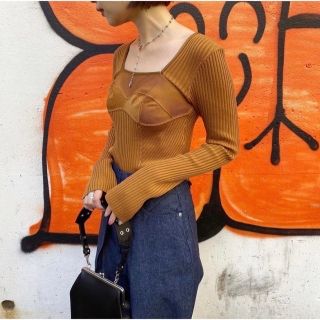 ミッドウエスト(MIDWEST)のfetico / libbed bustier tops(ニット/セーター)