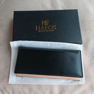 HAFOS 長財布 財布 メンズ ブラック 本牛革 黒 牛革 本革 レザー(長財布)