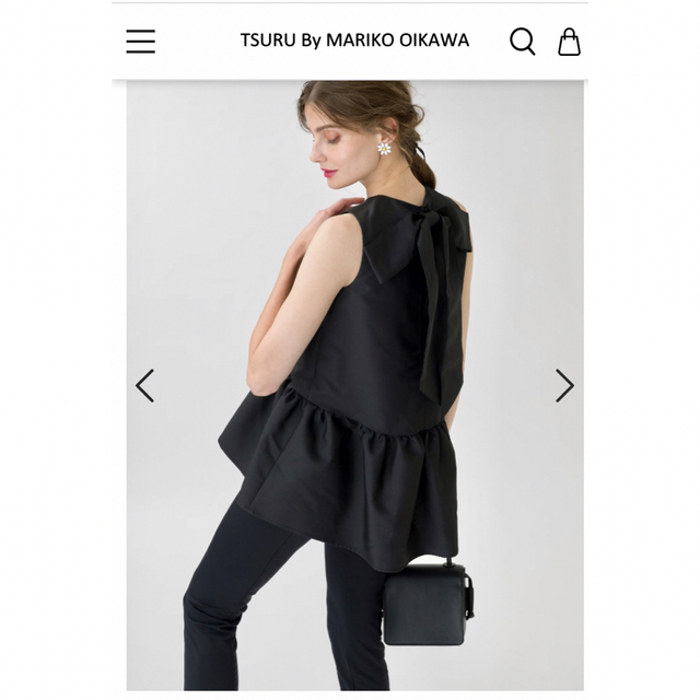 TSURU by Mariko Oikawa　Matine ネイビー　トップス