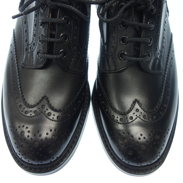 Trickers(トリッカーズ)のトリッカーズ バートン 5633/10 UK9 黒 ウィングチップ【AFD7】 メンズの靴/シューズ(ドレス/ビジネス)の商品写真