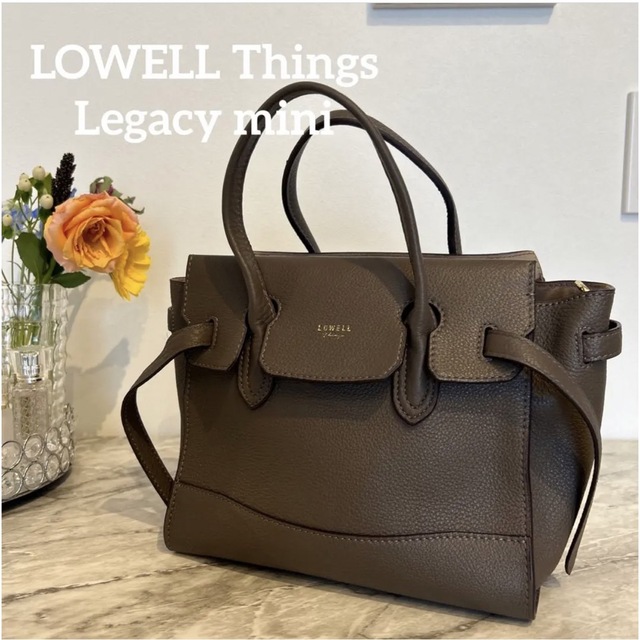 LOWELL Things(ロウェルシングス)の【LOWELLThings】Legacy/レザー2WAYオープントートmini レディースのバッグ(ハンドバッグ)の商品写真