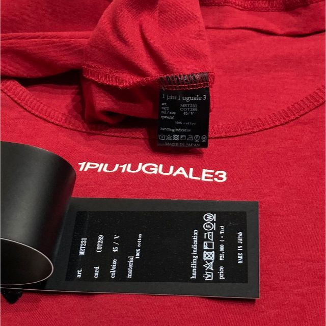 新品2.8万 20SS 1piu1uguale3 コンバットTシャツ　wjk