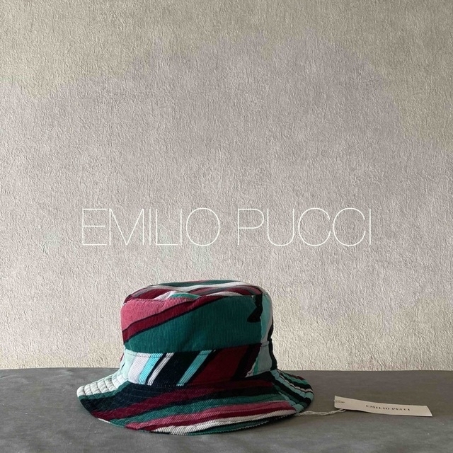 メンズEMILIO PUCCI エミリオプッチ ピケ素材 ハット 帽子