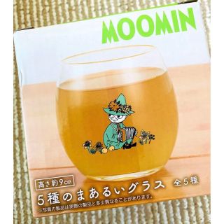 【新品未開封】ムーミン　MOOMIN  5種のまあるいグラス　スナフキン(グラス/カップ)