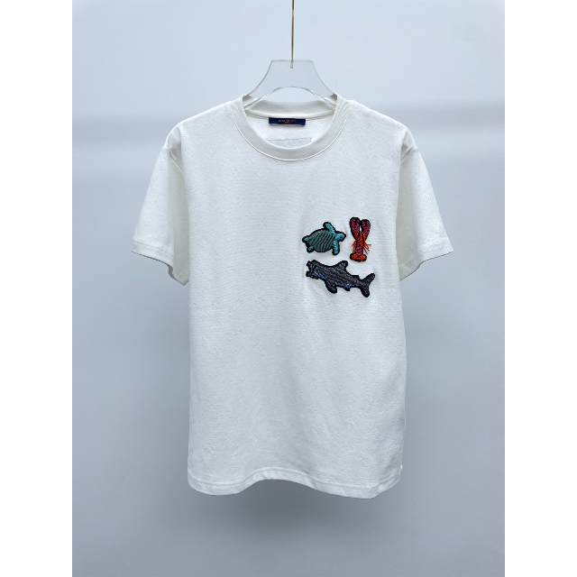 が大特価！   ビーズアニマルアンドモノグラムTシャツ T