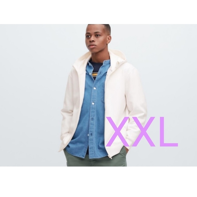 UNIQLO(ユニクロ)のUNIQLO ストレッチ ドライスウェット フルジップ パーカー XXL 軽量 メンズのトップス(パーカー)の商品写真