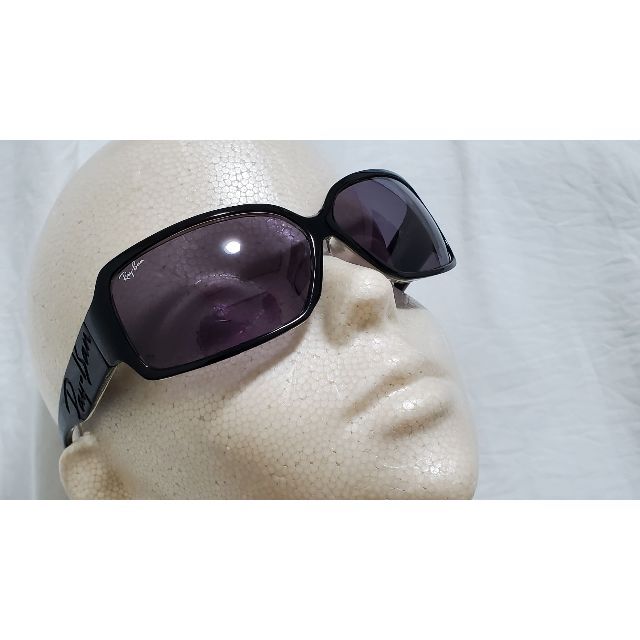 Ray-Ban(レイバン)の正規レア レイバン クラシック ロゴ レタリング スケルトンフレームサングラス黒 メンズのファッション小物(サングラス/メガネ)の商品写真