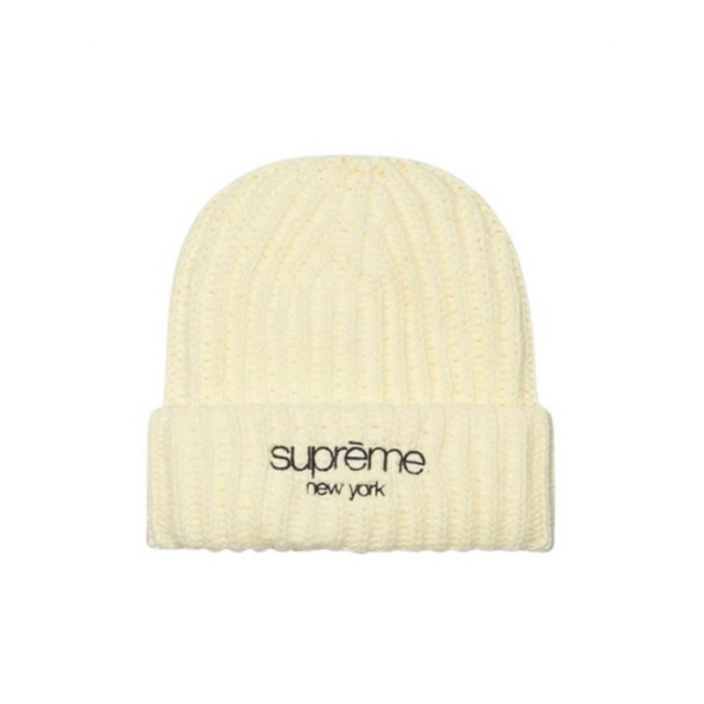 Supreme(シュプリーム)のSupreme Ribbed Beanie "Cream" シュプリーム  メンズの帽子(ニット帽/ビーニー)の商品写真