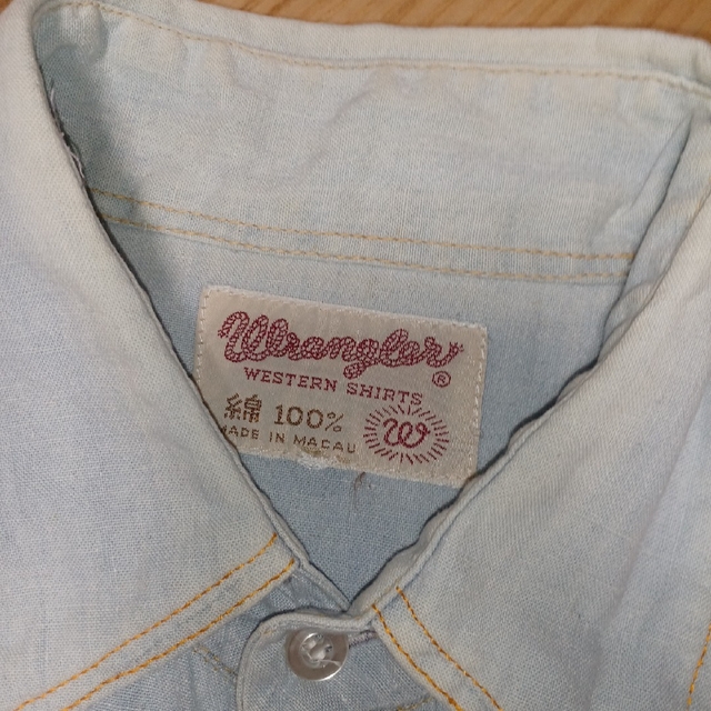 Wrangler(ラングラー)の【即日発送】Wrangler ヴィンテージ デニムシャツ メンズのトップス(シャツ)の商品写真