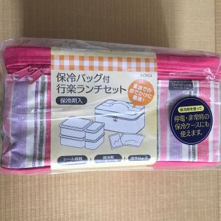 スケーター　保冷バッグ付き　行楽ランチセット　ピンク系(弁当用品)