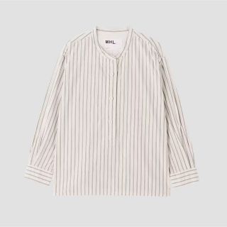 エムエイチエル(MHL.)のMHL ストライプシャツ OUTLINE COTTON STRIPE (シャツ/ブラウス(長袖/七分))