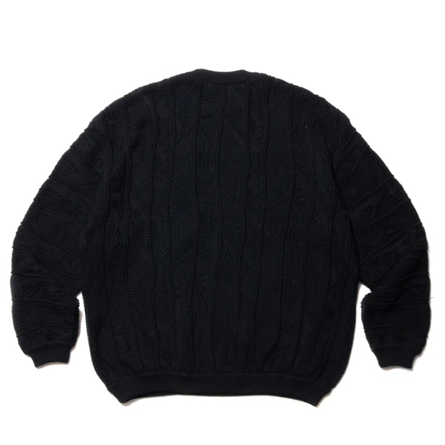 COOTIE 23SS 3D JACQUARD KNIT L/S CREW | www