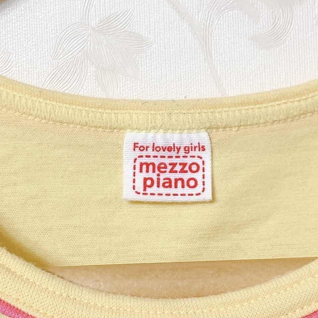 mezzo piano(メゾピアノ)の古着 MEZZOPIANO 子供服 S ノースリーブ 夏服 キッズ/ベビー/マタニティのキッズ服女の子用(90cm~)(Tシャツ/カットソー)の商品写真