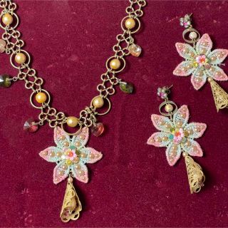 Michal Negrin ミハエルネグリン ネックレス ピアス セットの通販 by